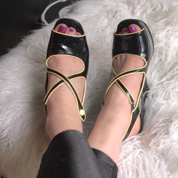 Prada Vintage Mary Jane Platform 38.5 - Picture 1 of 13